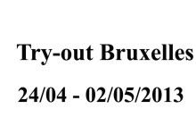 Try-out Bruxelles